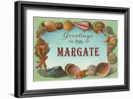 Greetings from Margate, New Jersey-null-Framed Art Print