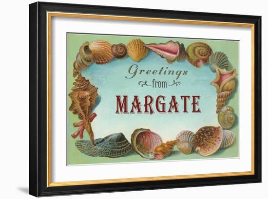 Greetings from Margate, New Jersey-null-Framed Art Print