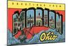 Greetings from Marion, Ohio-null-Mounted Art Print