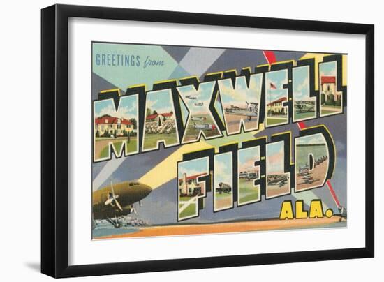 Greetings from Maxwell Field, Alabama-null-Framed Art Print