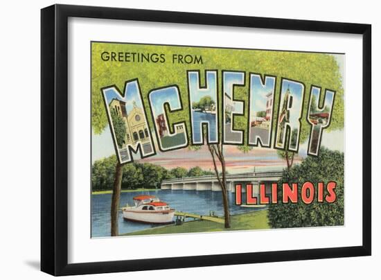 Greetings from Mchenry, Illinois-null-Framed Art Print