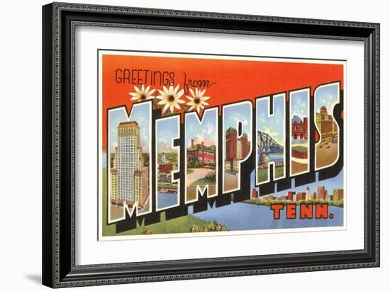 Greetings from Memphis, Tennessee-null-Framed Art Print