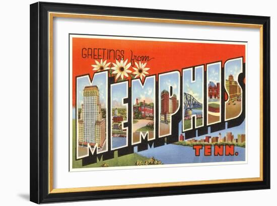 Greetings from Memphis, Tennessee-null-Framed Art Print