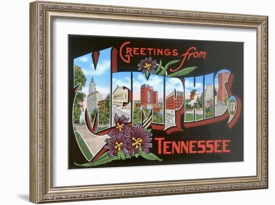 Greetings from Memphis, Tennessee-null-Framed Art Print