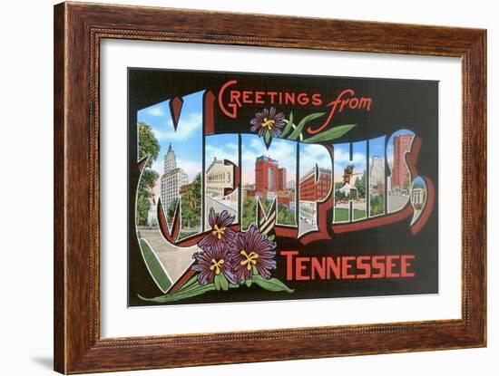 Greetings from Memphis, Tennessee-null-Framed Art Print