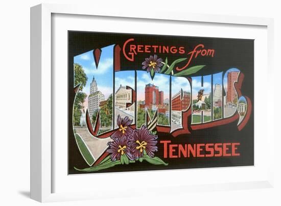 Greetings from Memphis, Tennessee-null-Framed Art Print