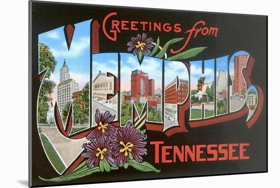 Greetings from Memphis, Tennessee-null-Mounted Art Print