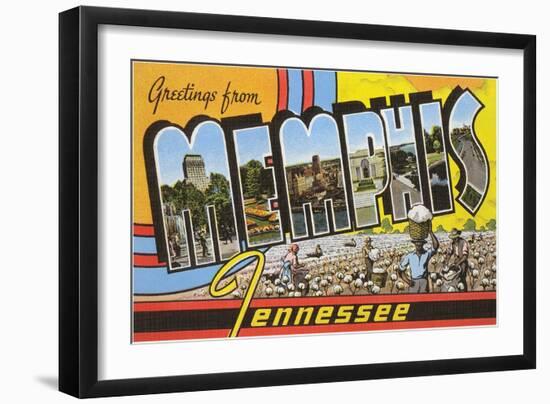 Greetings from Memphis, Tennessee-null-Framed Art Print