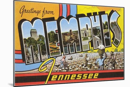 Greetings from Memphis, Tennessee-null-Mounted Art Print