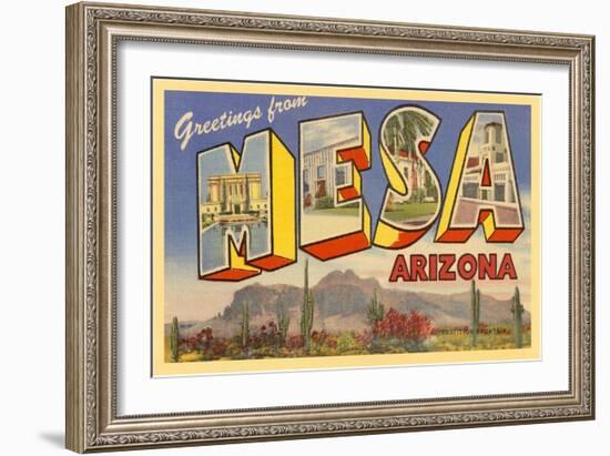 Greetings from Mesa, Arizona-null-Framed Art Print