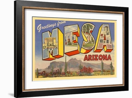 Greetings from Mesa, Arizona-null-Framed Art Print