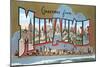 Greetings from Milwaukee, Wisconsin-null-Mounted Art Print