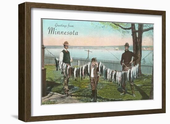 Greetings from Minnesota-null-Framed Art Print