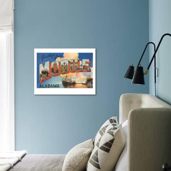 Greetings From Mobile Alabama Art Print By Art Com