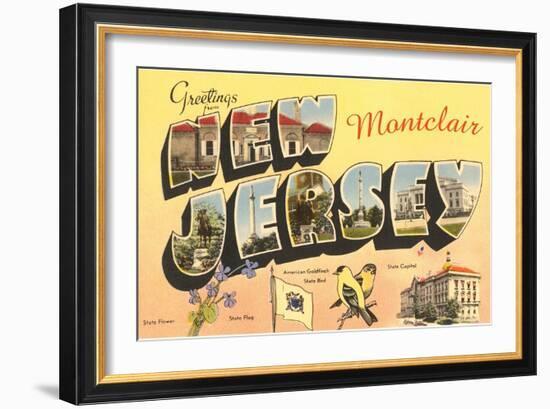 Greetings from Montclair-null-Framed Art Print