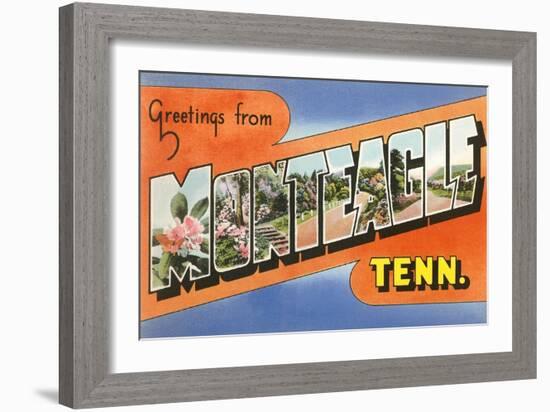 Greetings from Monteagle, Tennessee-null-Framed Art Print