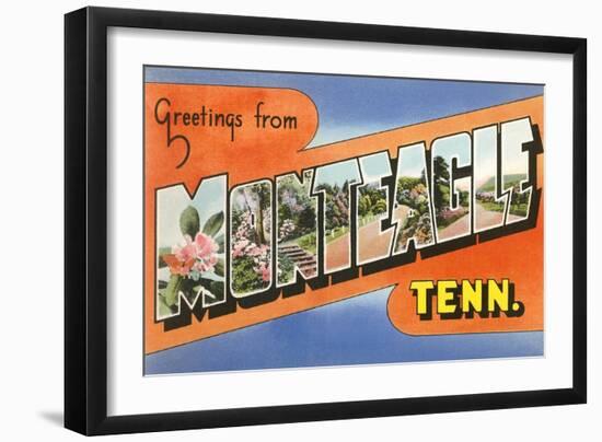 Greetings from Monteagle, Tennessee-null-Framed Art Print