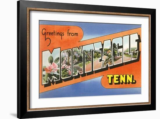 Greetings from Monteagle, Tennessee-null-Framed Art Print