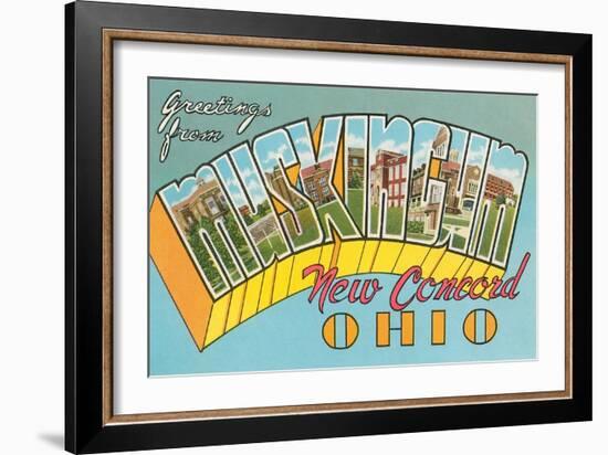 Greetings from Muskingum-null-Framed Art Print