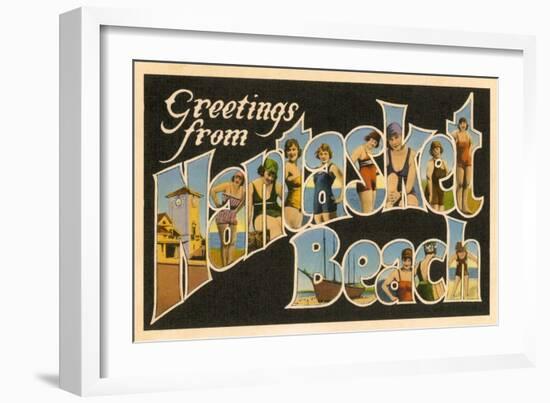 Greetings from Nantasket Beach, Massachusetts-null-Framed Giclee Print