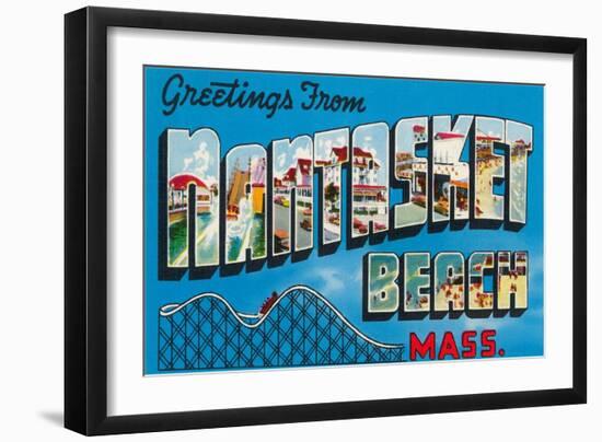 Greetings from Nantasket Beach, Massachusetts-null-Framed Giclee Print