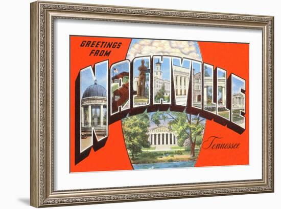 Greetings from Nashville, Tennessee-null-Framed Art Print