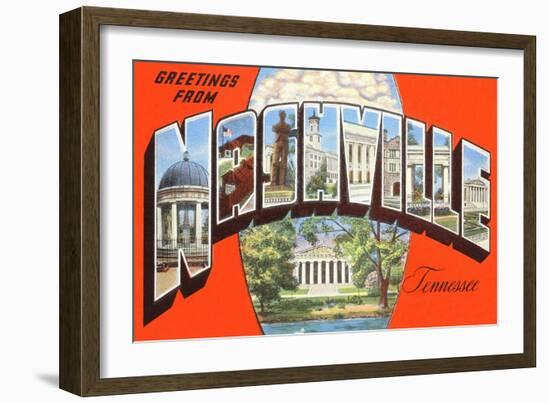 Greetings from Nashville, Tennessee-null-Framed Art Print