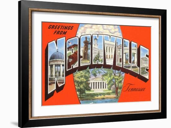 Greetings from Nashville, Tennessee-null-Framed Art Print