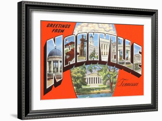 Greetings from Nashville, Tennessee-null-Framed Art Print