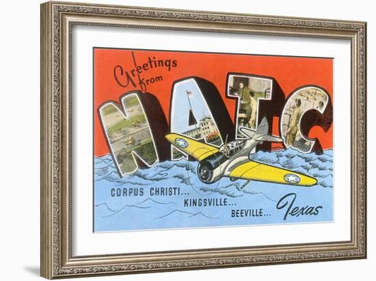 Greetings from NATC, Texas-null-Framed Art Print