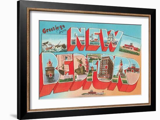 Greetings from New Bedford, Mass.-null-Framed Art Print