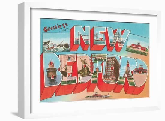 Greetings from New Bedford, Mass.-null-Framed Art Print