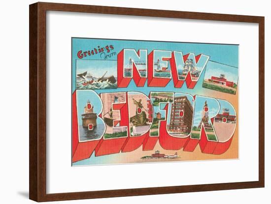 Greetings from New Bedford, Mass.-null-Framed Art Print