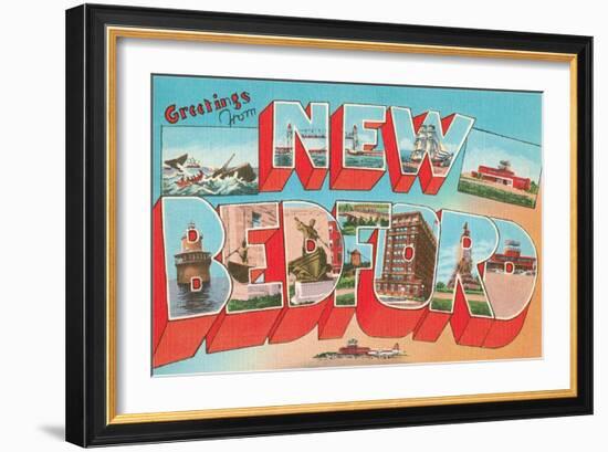 Greetings from New Bedford, Mass.-null-Framed Art Print