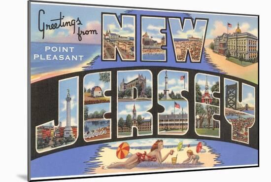 Greetings from New Jersey-null-Mounted Art Print