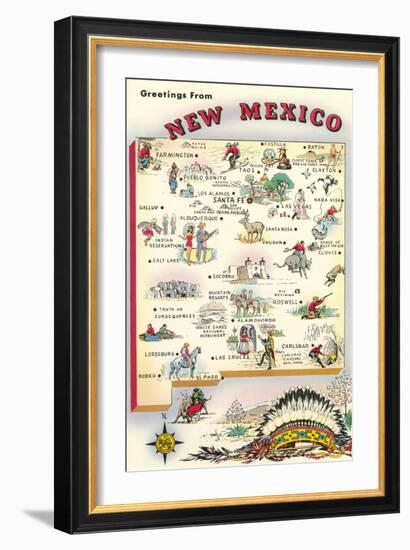 Greetings from New Mexico-null-Framed Art Print