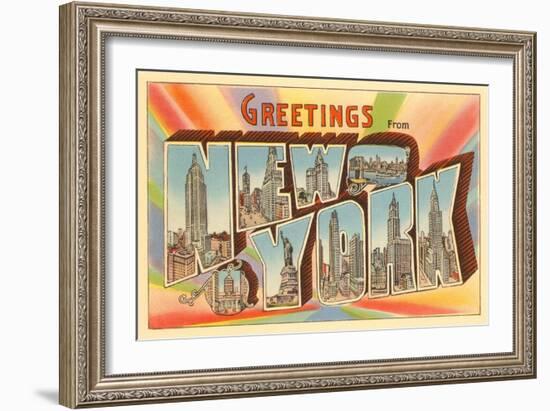 Greetings from New York City-null-Framed Art Print