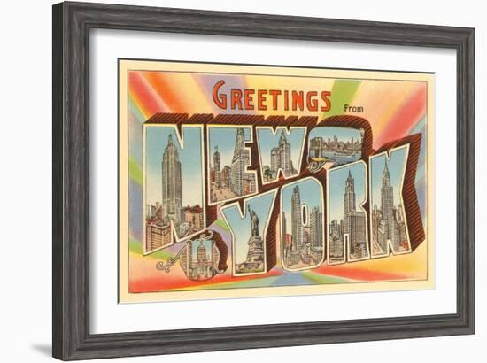 Greetings from New York City-null-Framed Art Print