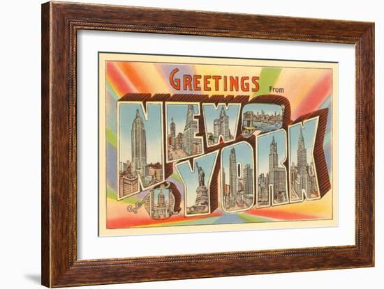 Greetings from New York City-null-Framed Art Print