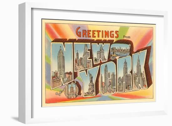 Greetings from New York City-null-Framed Art Print