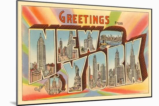 Greetings from New York City-null-Mounted Art Print