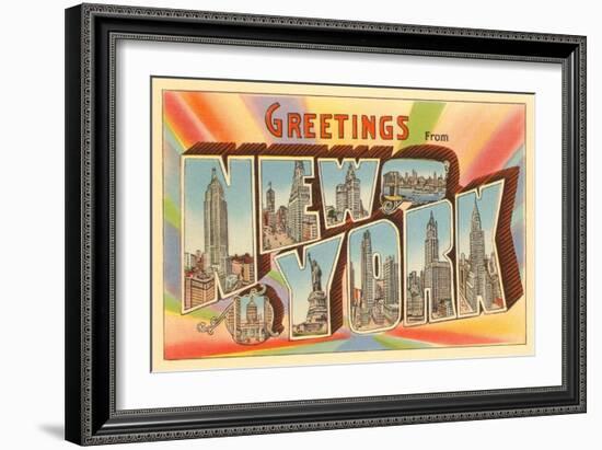 Greetings from New York City-null-Framed Art Print