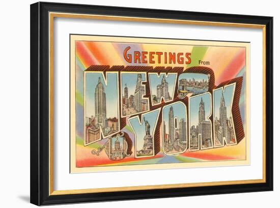 Greetings from New York City-null-Framed Art Print