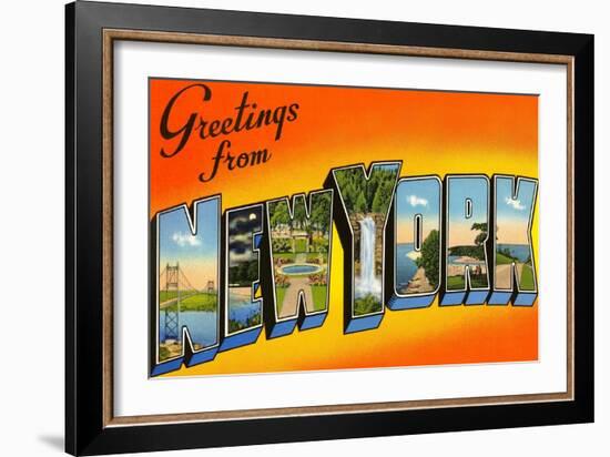 Greetings from New York-null-Framed Art Print