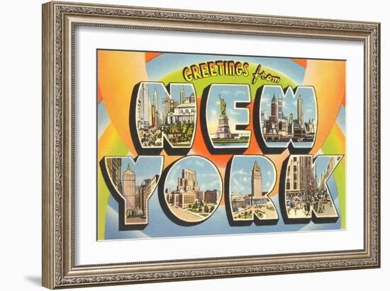 Greetings from New York-null-Framed Art Print