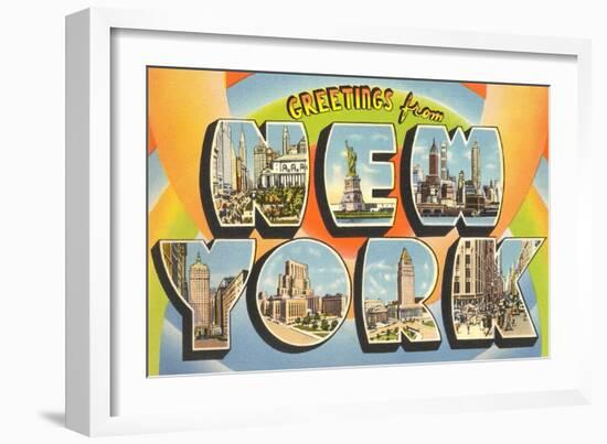 Greetings from New York-null-Framed Art Print