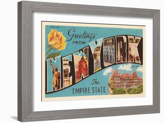 Greetings from New York-null-Framed Art Print