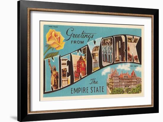 Greetings from New York-null-Framed Art Print