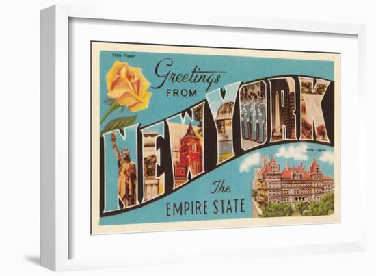 Greetings from New York-null-Framed Art Print