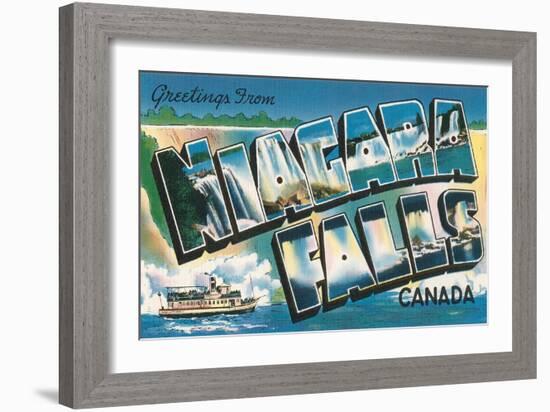 Greetings from Niagara Falls, Canada-null-Framed Art Print